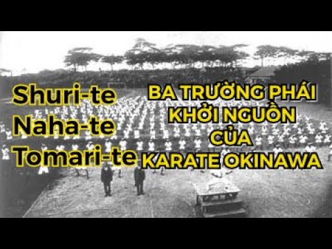 Shuri-te, Naha-te và Tomari-te ba trường phái khởi nguồn của Karate Okinawa