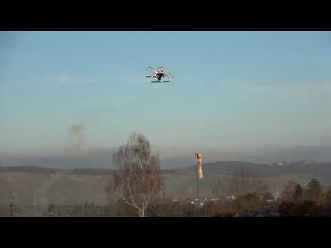 Drone vs  RC Plane Fireworks