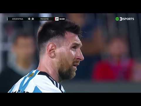 leonel messi gol tiro libre panama