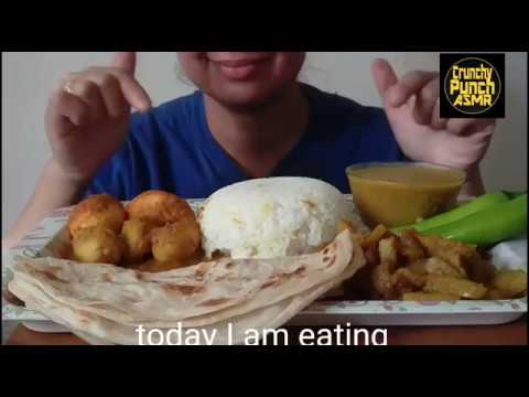 No Utensil's used, Messy eating with hand...... (real eating sound) || Crunchy Punch ASMR ||