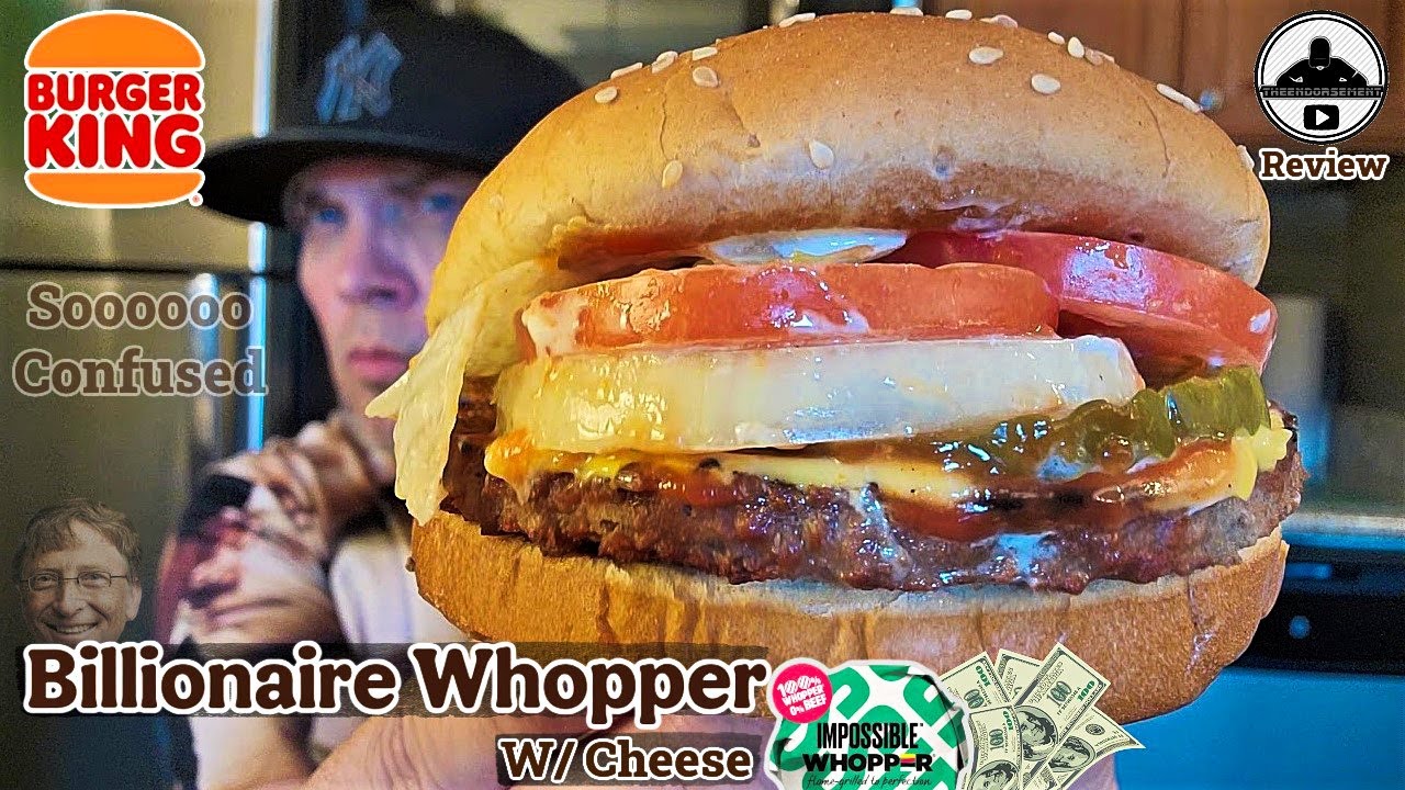 Burger King® BILLIONAIRE Whopper with Cheese Review! 🍔👑💰 | theendorsement