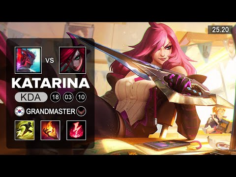 Katarina vs Yone Mid - KR Grandmaster - Patch 25.20 Season 15