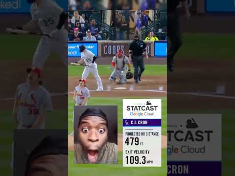 C.J. Cron hit a 479FT Perfect-Perfect onto the concourse!