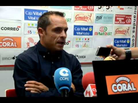 Sergi Barjuán: "El Mirandés era el peor equipo que nos podía tocar; Anduva tiene estas cosas"