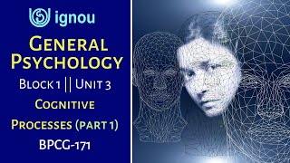 General psychology | Cognitive Processes : perception and attention | Unit 3 | BPCG 171