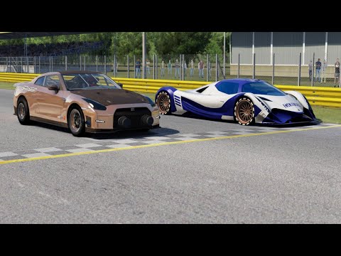 Nissan GT-R ALPHA Queen 2017 3300bhp vs Devel Sixteen 2019 5000hp at Monza Full Course