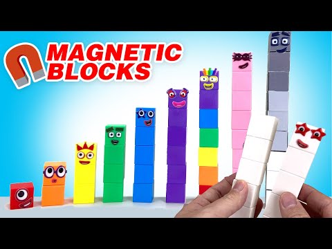 Numberblocks Make Your Own Magnetic Blocks 1 to 10 || Keiths Toy Box