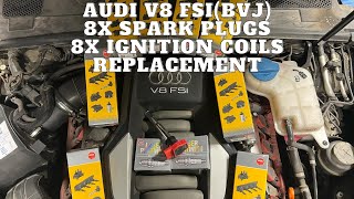 Audi A6 V8 FSI Spark Plugs & Ignition Coils Replacement