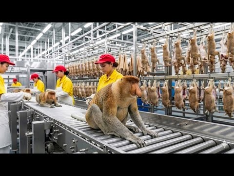 Inside the Proboscis Monkey Factory: From Wild to Ad Star (Full Process)