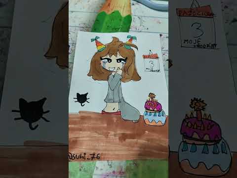 IS MY BRIGDAY!/MAM URODZINY DZIŚ!!! #animation #artist #dontcopy #urodziny