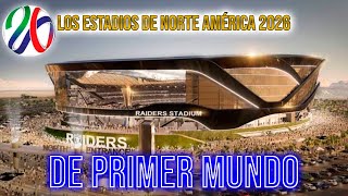 🚨LOS ESTADIOS PARA NORTE AMÉRICA 2026🏆SON DE PRIMER MUNDO🥇 MEJORES QUE LOS EUROPEOS✨