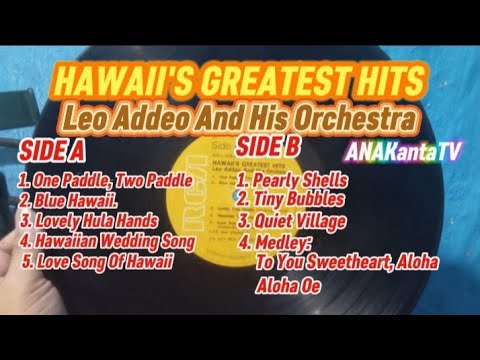 HAWAII'S GREATEST HITS Leo Adeo And His Orchestra (1971)