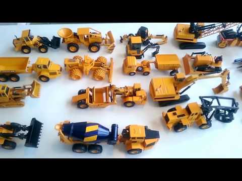 UNBOXING Construction Vehicles toys for kids CAT Backhoe Excavator Dump Truck Cement Mixer Loader