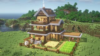 Minecraft: How To Build a 3-Story Survival Base (House Tutorial)(#32) | 마인크래프트 건축, 야생 기지, 인테리어