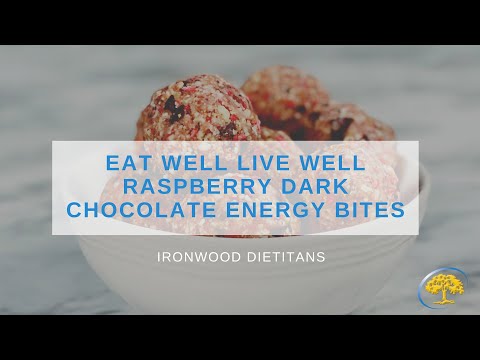 Eat Well, Live Well   Strawberry Dark Chocolate Energy Bites