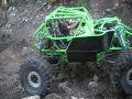 Thrills ride,choccolocco mountain,green buggy on boat ramp