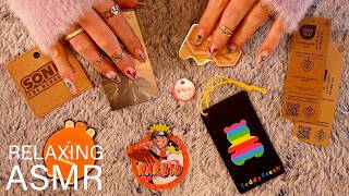 ASMR Slow Tag Tapping ✨ Rambly ✨ (🎧 soft spoken/whisper, tapping, scratching)