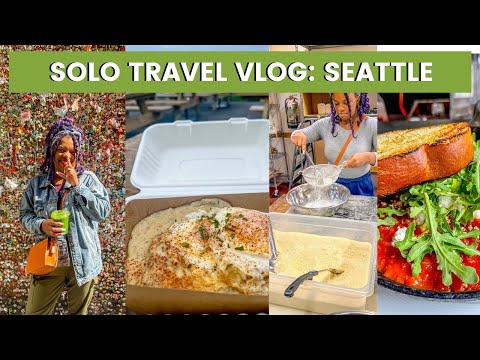 Seattle solo travel vlog 🇺🇸 | things to do, biscuit bitch, green tortoise hostel, gum wall (ewww)
