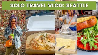 Seattle solo travel vlog 🇺🇸 | things to do, biscuit bitch, green tortoise hostel, gum wall (ewww)