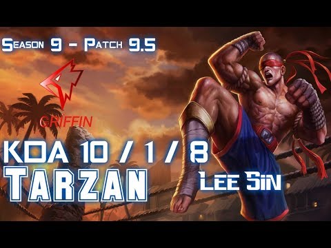GRF Tarzan LEE SIN vs JARVAN IV Jungle - Patch 9.5 KR Ranked