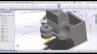 Video Tutorial on Dimensioning 3D model in SolidWorks