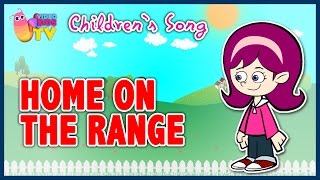♫♪ HOME ON THE RANGE  ♫♪ children's song cartoons