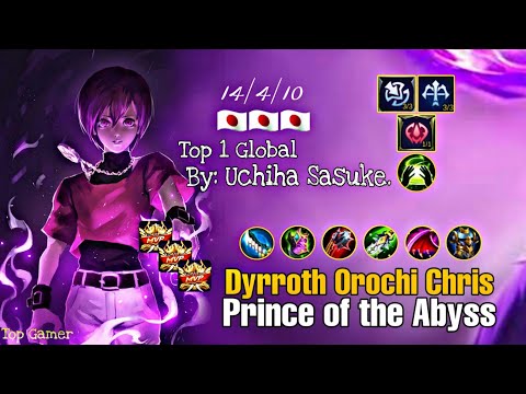 Dyrroth Orochi Chris! TOP 1 GLOBAL | By: Uchiha Sasuke. | Mobile Legend: Bang bang