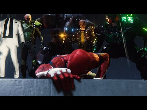 Spider-Man PS4 - Spiderman vs Sinister 6 Bosses Epic Cutscene (Marvel's Spiderman Game 2018) PS4 Pro