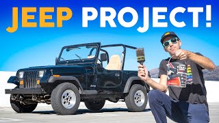 '92 Jeep Wrangler Project Update! - Painting The Floors and More!