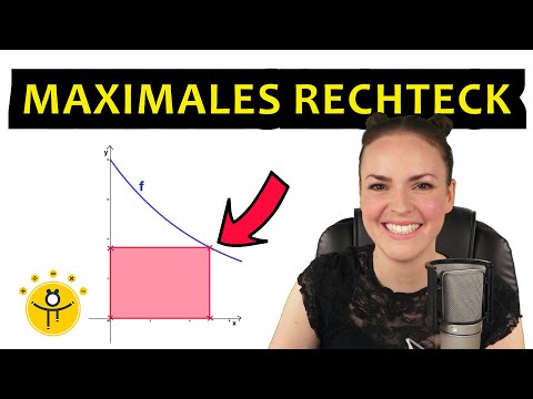 Extremwertaufgaben – Maximaler Flächeninhalt Rechteck unter Funktion
