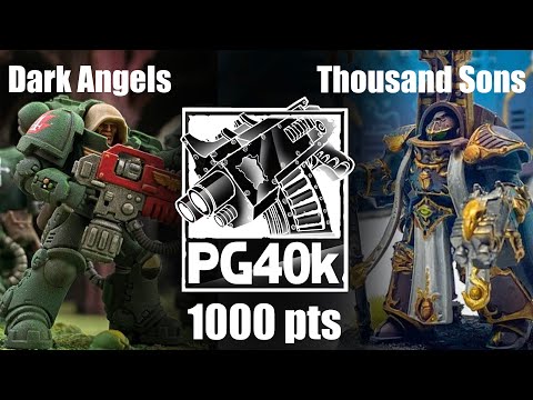 1000 pts Dark Angels vs Thousand Sons Warhammer 40K Battle Report | @penang40k | pg40k