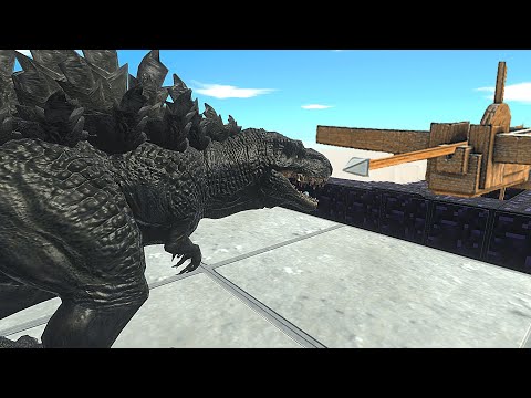 Godzilla to the Wall with GIANT BALLISTA - Animal Revolt Battle Simulator #50