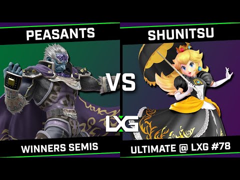 peaSants (Ganondorf) vs Shunitsu (Peach) - Smash Ultimate @ LXG 78