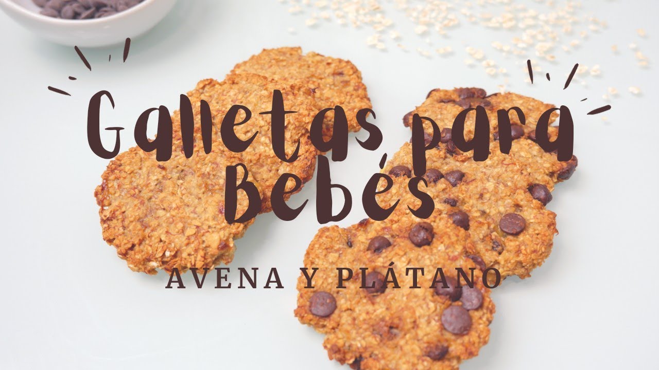 🍌Galletas de AVENA y PLÁTANO para BEBÉS fáciles | BLW FÁCIL | SIN HUEVO 💥