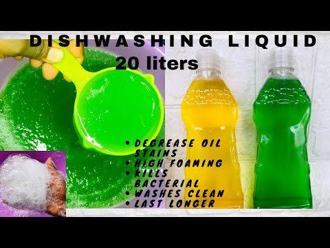 Dishwashing liquid with extra foaming power | How to make liquid soap