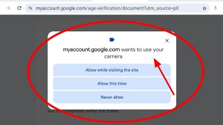myaccountgooglecom wants to use your camera Problem Solve