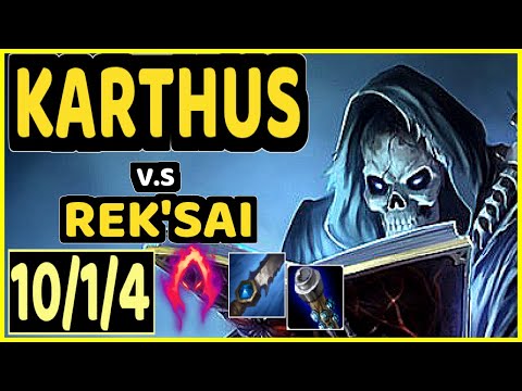 KIREI (KARTHUS) vs REK'SAI - 10/1/4 KDA JUNGLE CHALLENGER GAMEPLAY - EUW