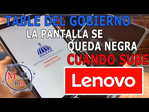 TABLET LENOVO DEL GOBIERNO SE LE PONE LA PANTALLA NEGRA CUANDO SUBE  SOLUCION Tab M10 HD TB-X306X