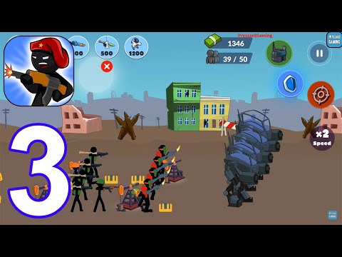 Stickman World War All Levels Gameplay Walkthrough Part 3 Levels 9-11 Campaign (Android, iOS) - YouTube
