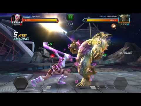 Gp vs 6* King Groot Stun immune node Marvel contest of champions (MCOC)