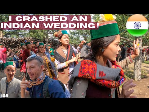 I CRASHED a Indian - Kinnauri WEDDING! Best local experience in Kalpa! India Motorcycle Vlog EP28