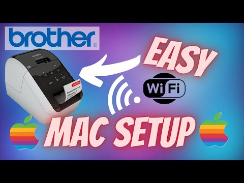 Mac Setup for Brother QL810w QL710w QL720nw QL820nwb Thermal Label Printers + Ptouch