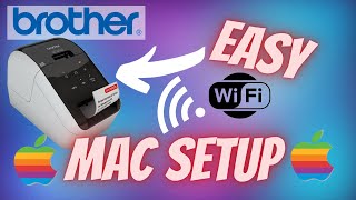 Mac Setup for Brother QL810w QL710w QL720nw QL820nwb Thermal Label Printers + Ptouch