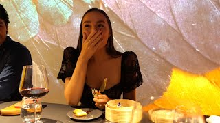 Ming Bridges takes her first bite of GOOD Meat