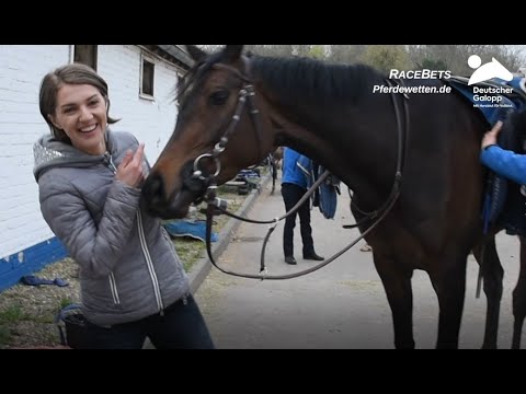 Luisa Hoyer zu Besuch im Rennstall Grewe – „Galopper des Jahres 2020“