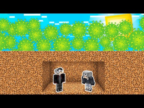 VİRÜS TUSUNAMİ VS YER ALTI SIĞINAK! 🌊 - Minecraft