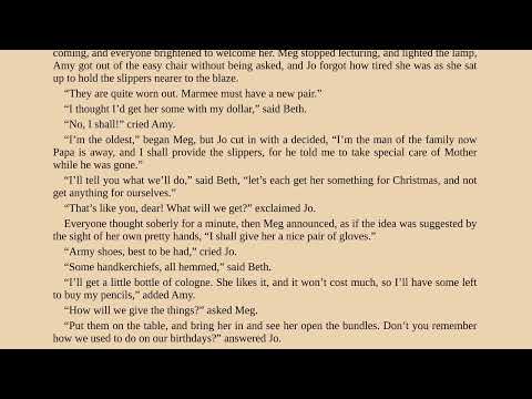 Little Women by Louisa May Alcott - Part 1/2 - audiobook and text