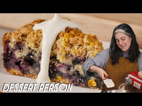 Blueberry Buckle with Cornflake Streusel