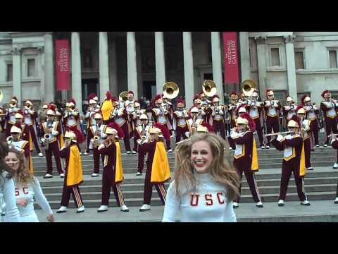 USC Trojan Marching Band Kids Aren't Alright Trafalgar Square London 2012