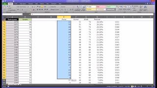 Calculating Percentile Rank Using Excel